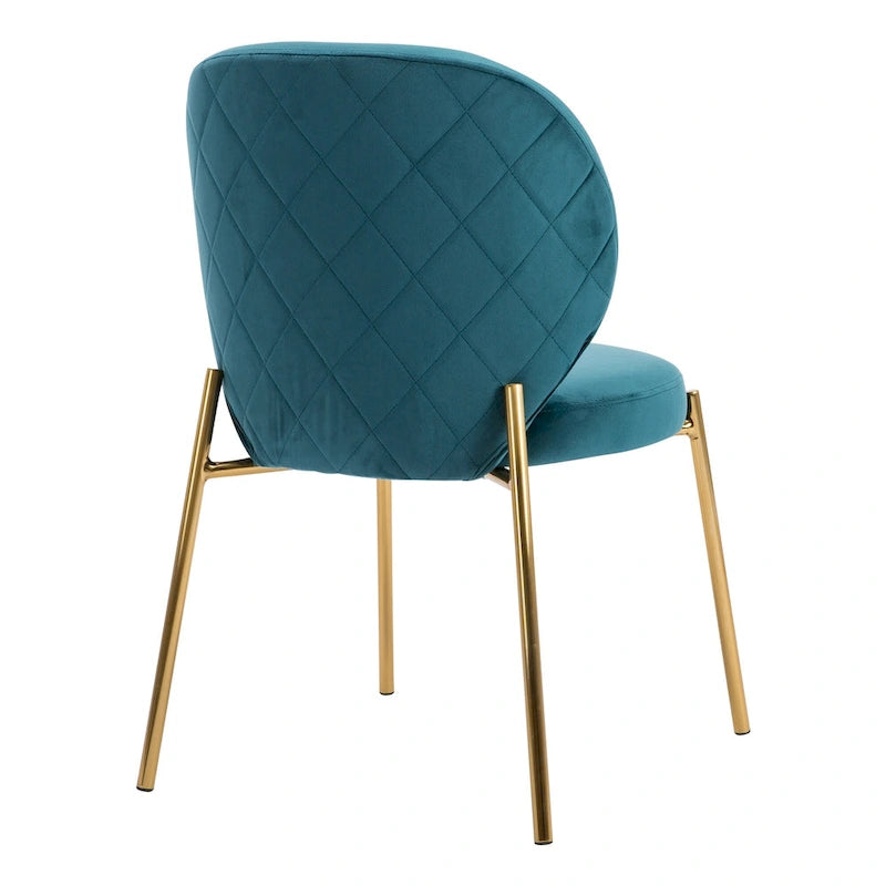 Chaises de salle à manger en velours Petites chaises d'appoint mignonnes