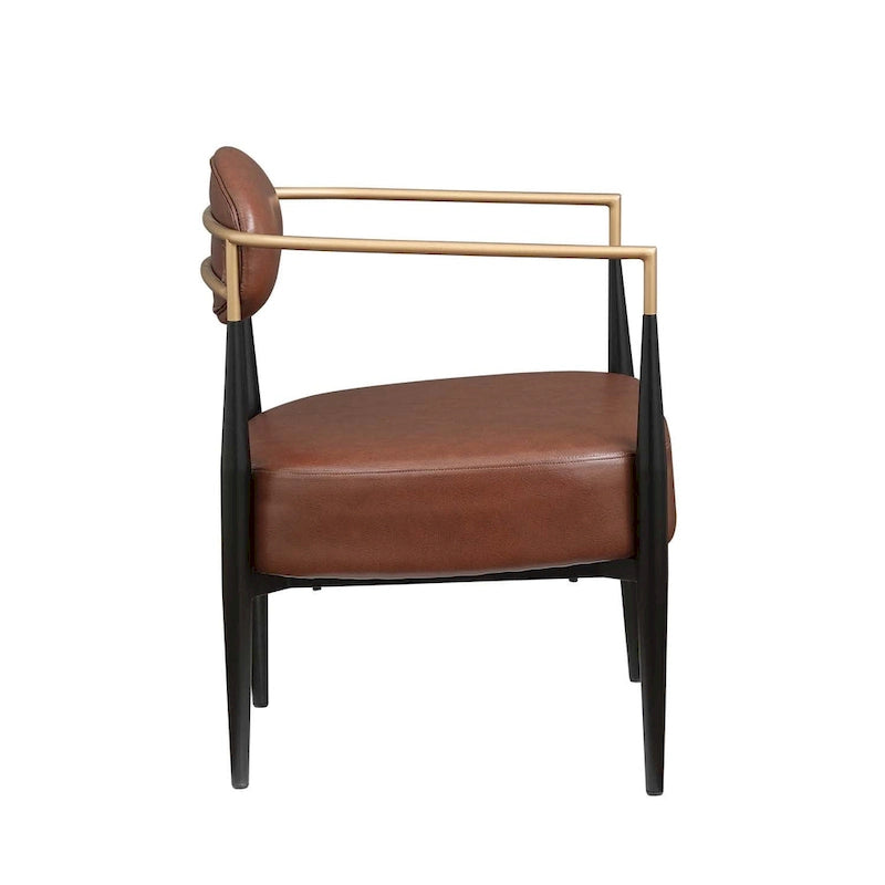 Chaise de salle à manger Boucle Chaise de salon Cadre métallique élégant