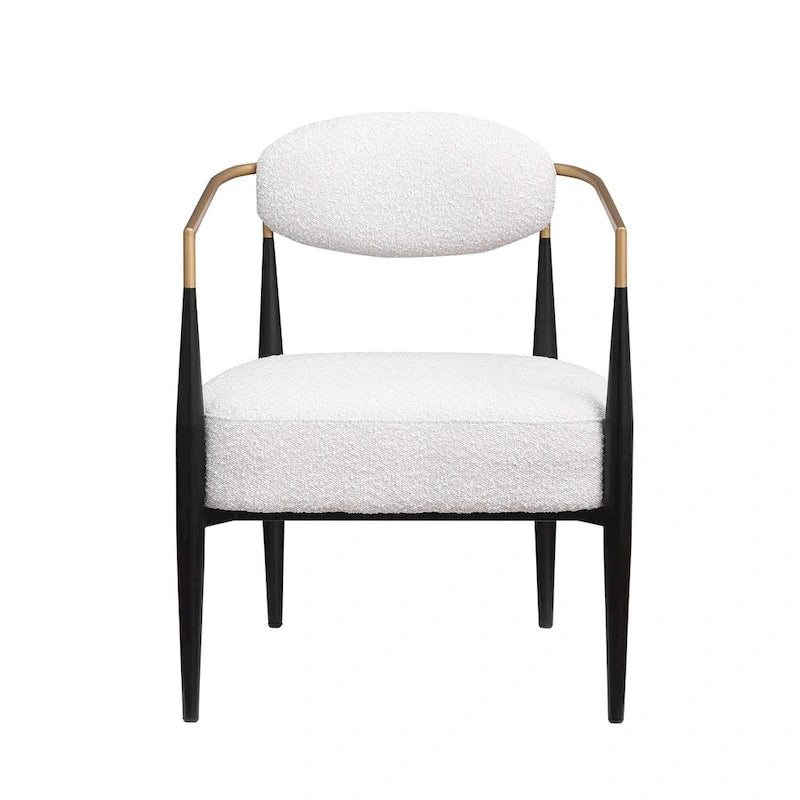 Chaise de salle à manger Boucle Chaise de salon Cadre métallique élégant