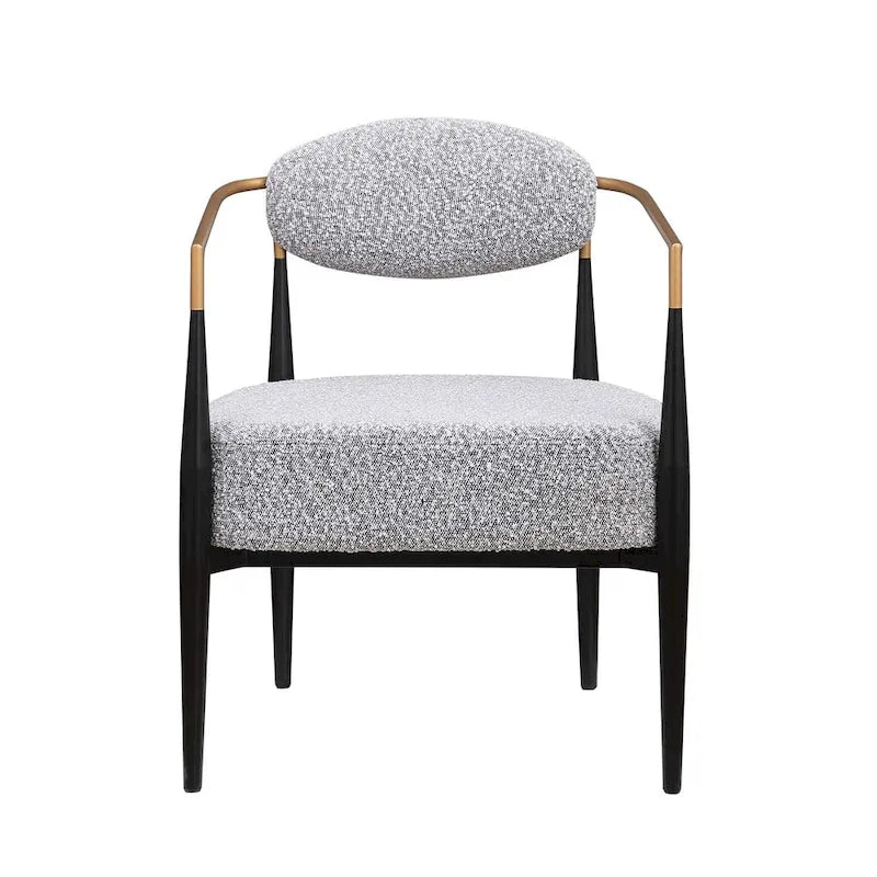 Chaise de salle à manger Boucle Chaise de salon Cadre métallique élégant