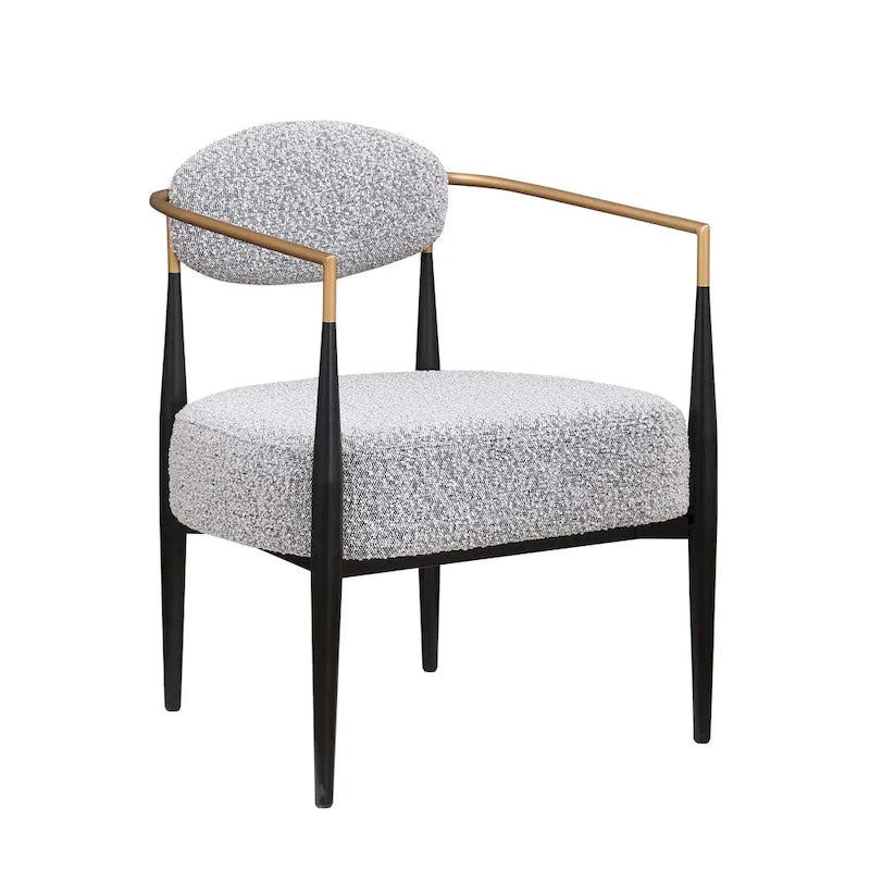 Chaise de salle à manger Boucle Chaise de salon Cadre métallique élégant