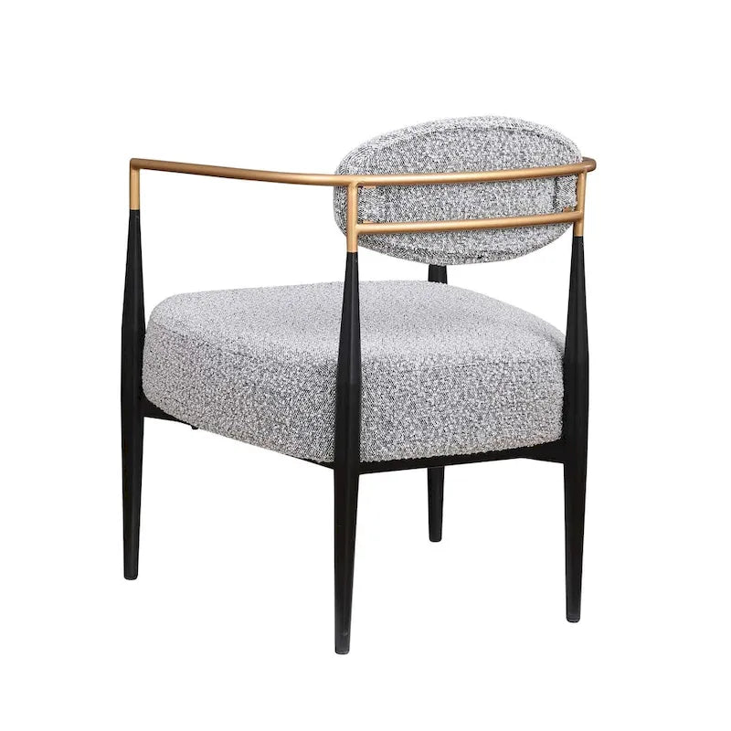 Chaise de salle à manger Boucle Chaise de salon Cadre métallique élégant