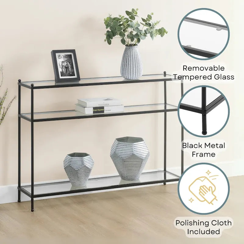 Console en verre