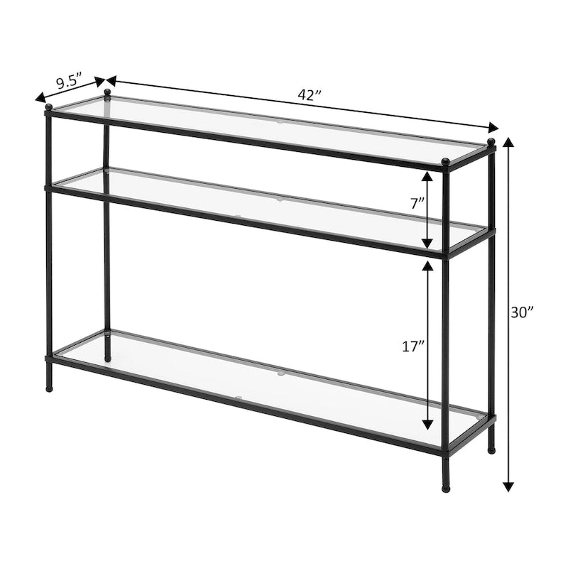 Console en verre
