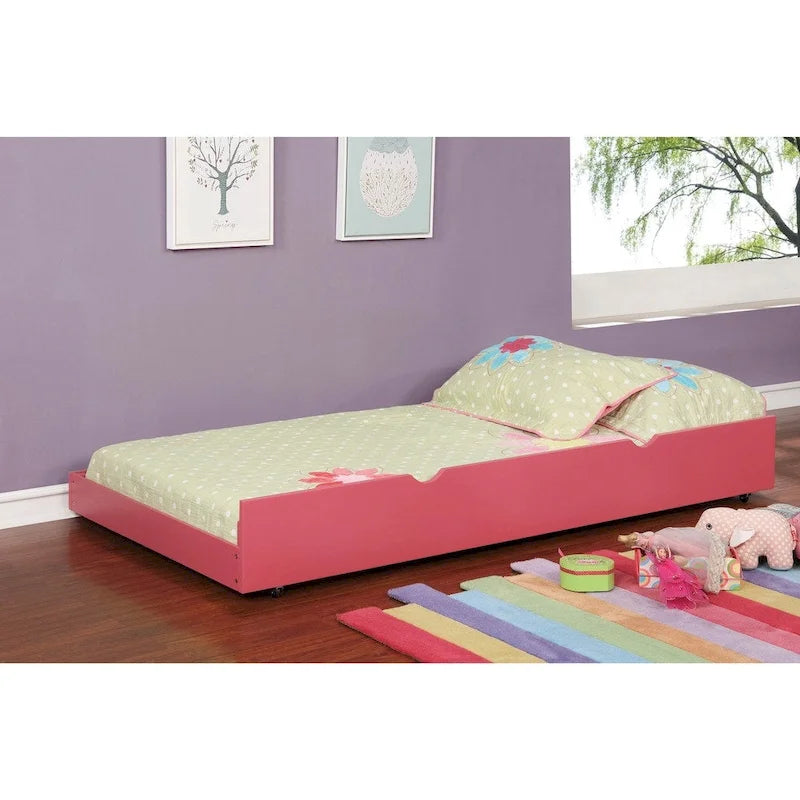 Lit gigogne simple moderne en bois massif avec tiroir-lit extractible
