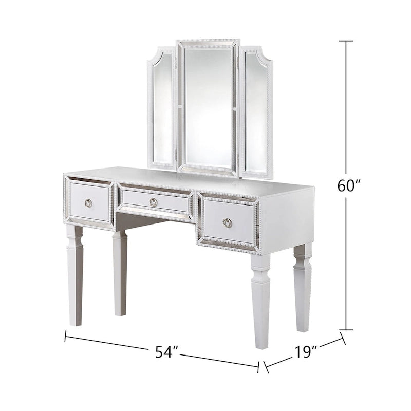 Meuble-lavabo en tissu et bois avec tabouret
