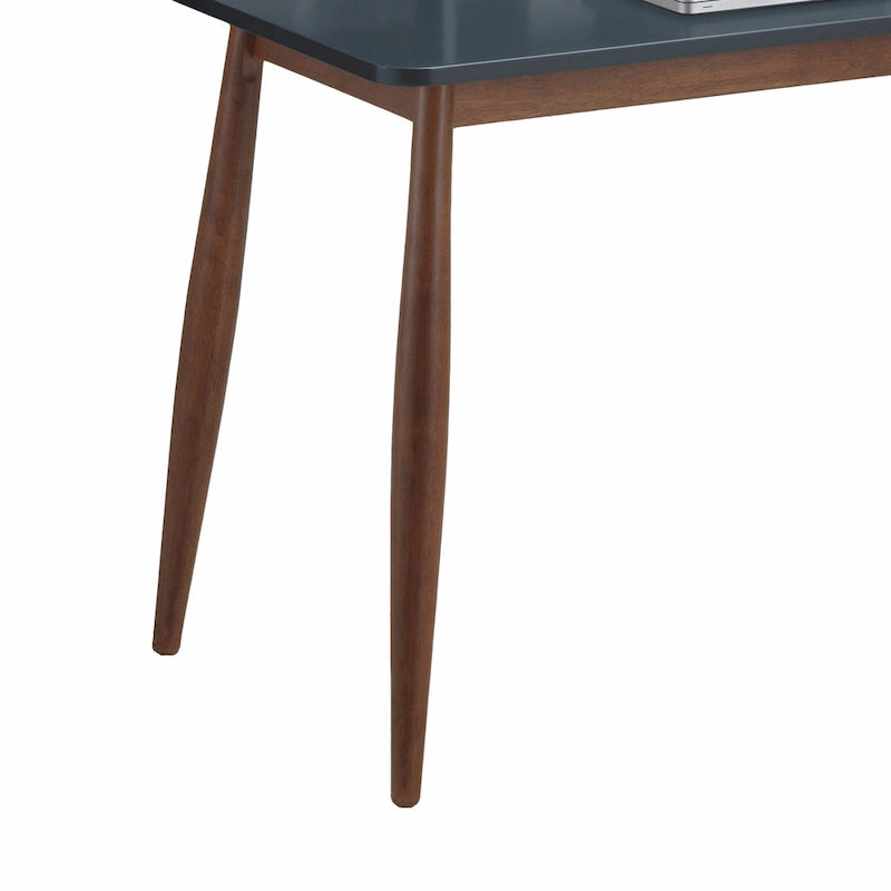 Bureau de rangement en bois gris-bleu