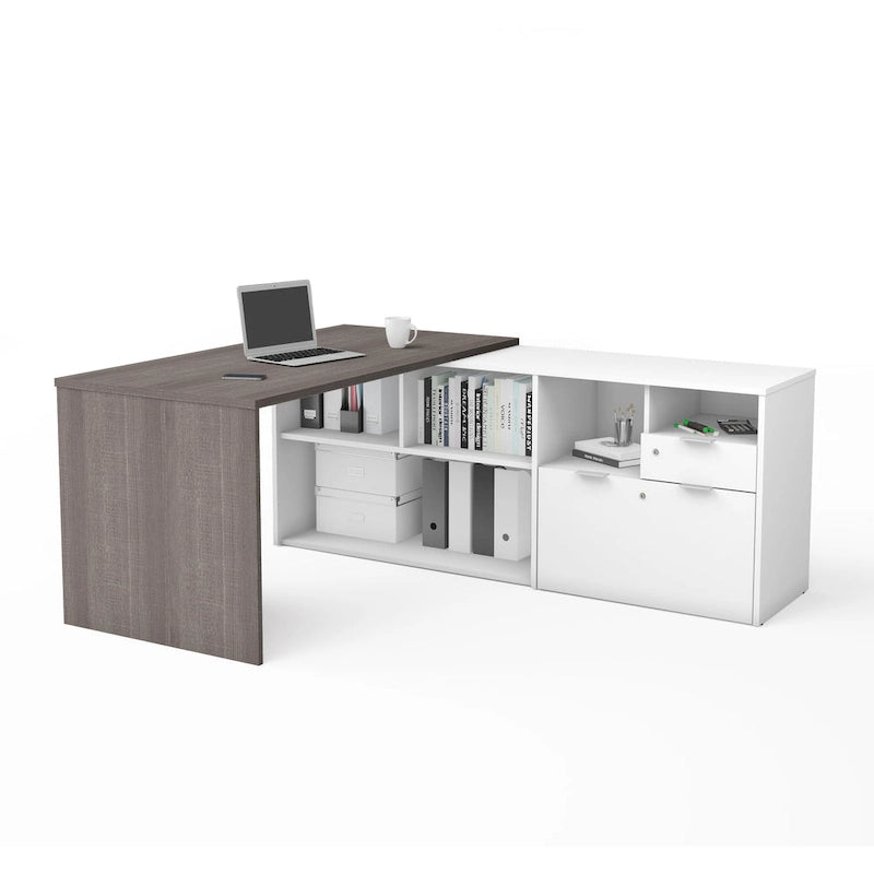 Bureau d'angle à 2 tiroirs