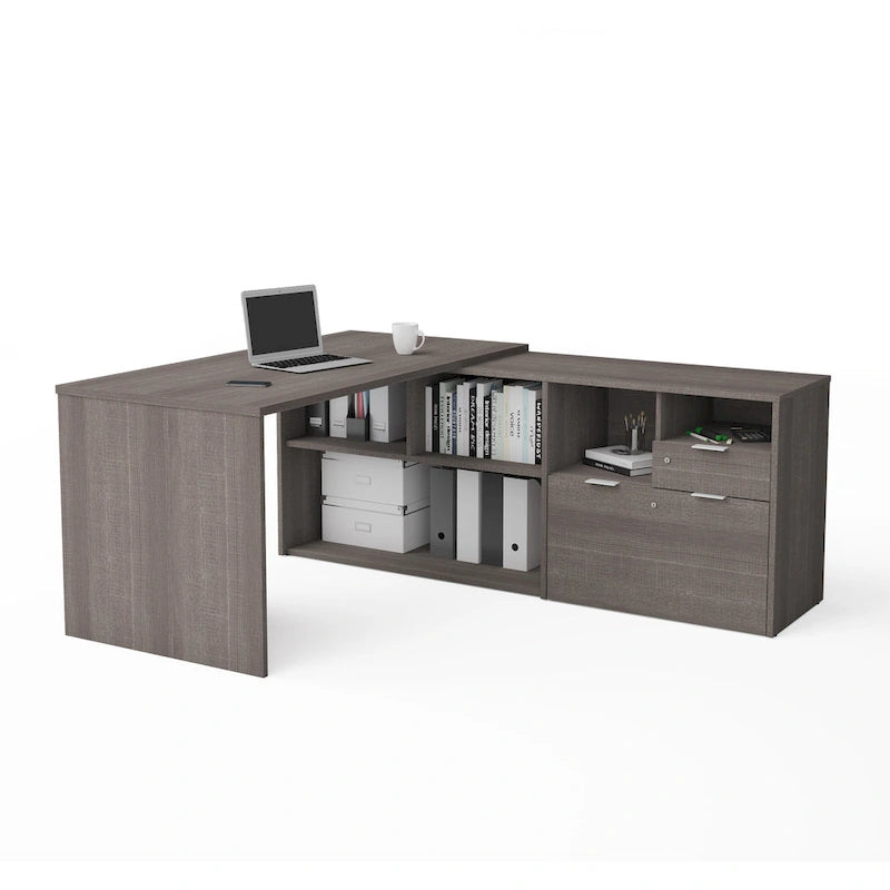 Bureau d'angle à 2 tiroirs