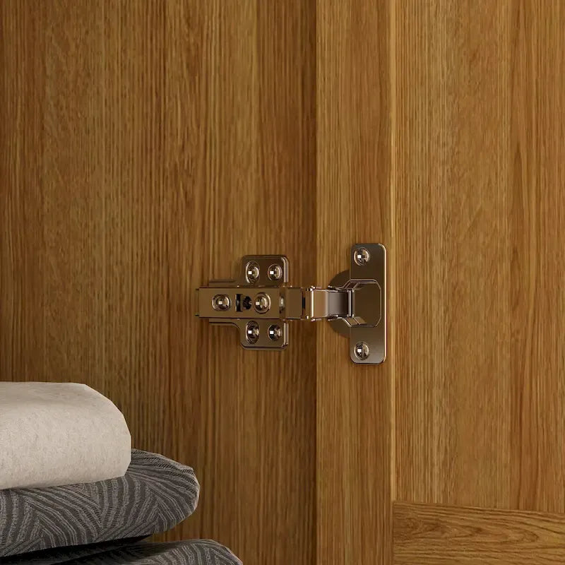 Armoire-penderie en bois avec tringle et tiroirs