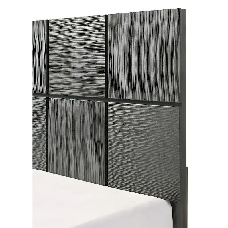 Chambre à coucher en panneaux gris acier