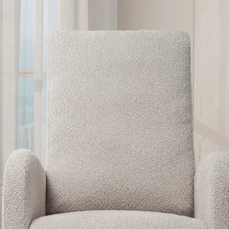 Fauteuil à bascule à dossier haut avec repose-pieds rétractable