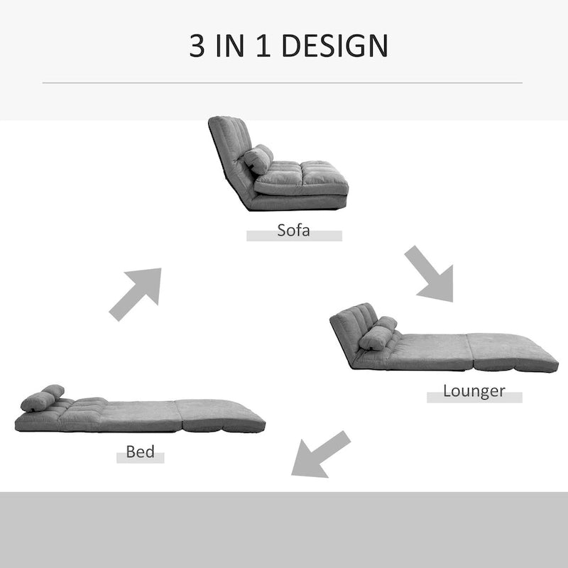 Canapé-chaise de sol convertible
