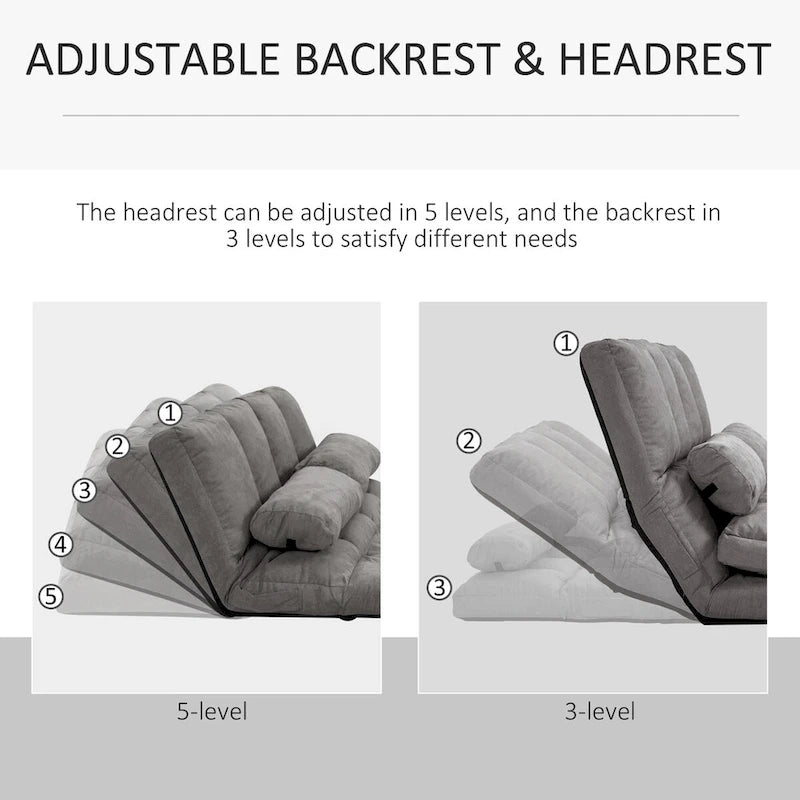 Canapé-chaise de sol convertible
